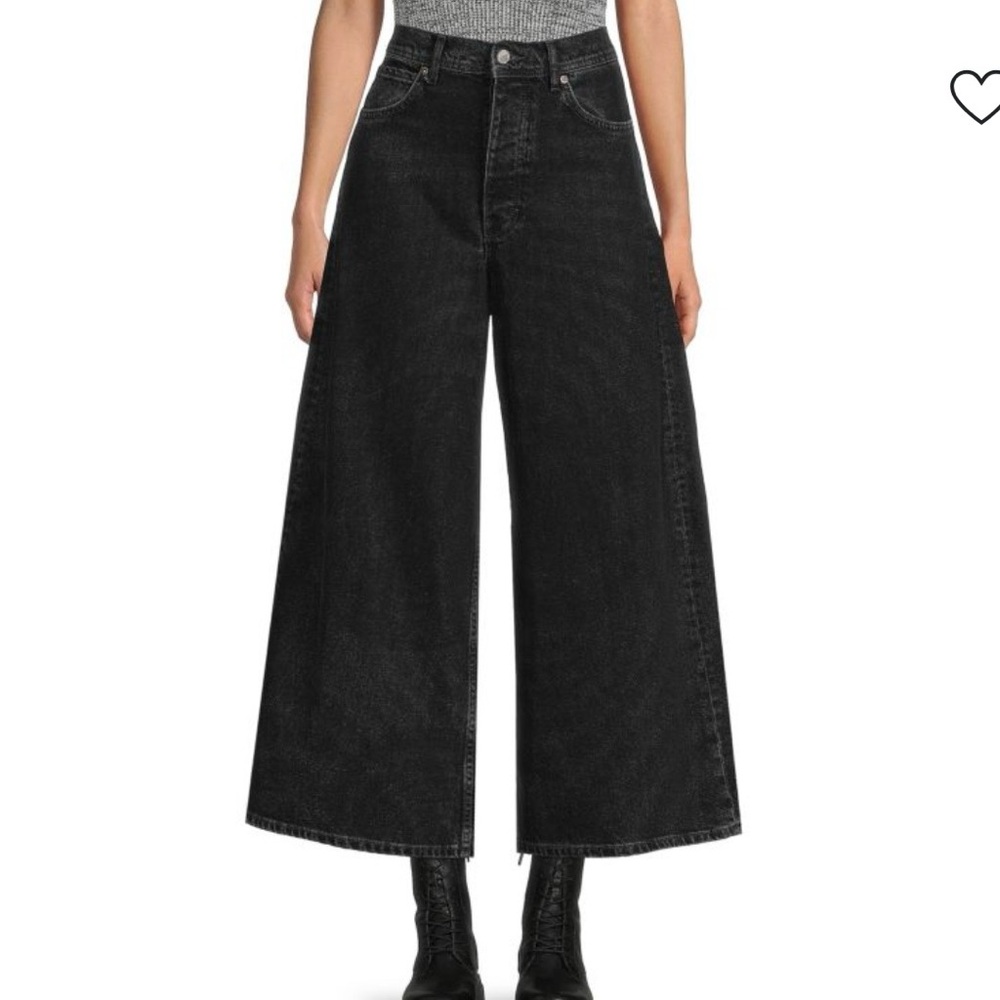 NWT Women's Black Wide-Leg Jeans